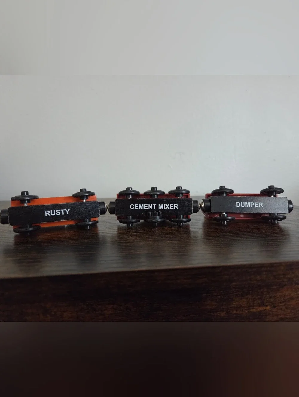 Vintage Thomas Friends Rusty With Construction Cars Set Wooden Railway
